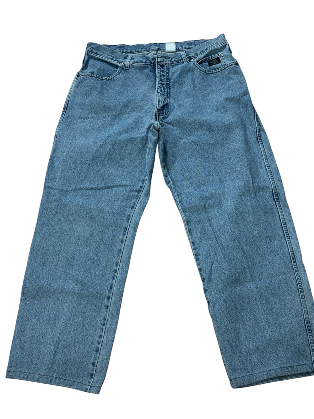 Harley-Davidson Men's Blue Denim Jeans - Relaxed, 36 X 28
